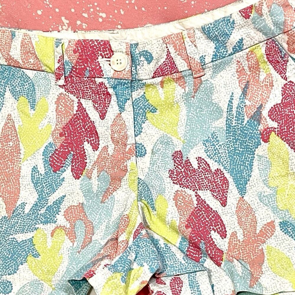 Crown & Ivy Shorts Womens Sz 10 P Multicolor 4 Pocket Summer Sea Theme
